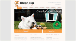 Desktop Screenshot of blenheimvets.com